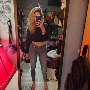 🎈Hudson🎈Natalie Exposed Button High Rise Jeans Sz 26